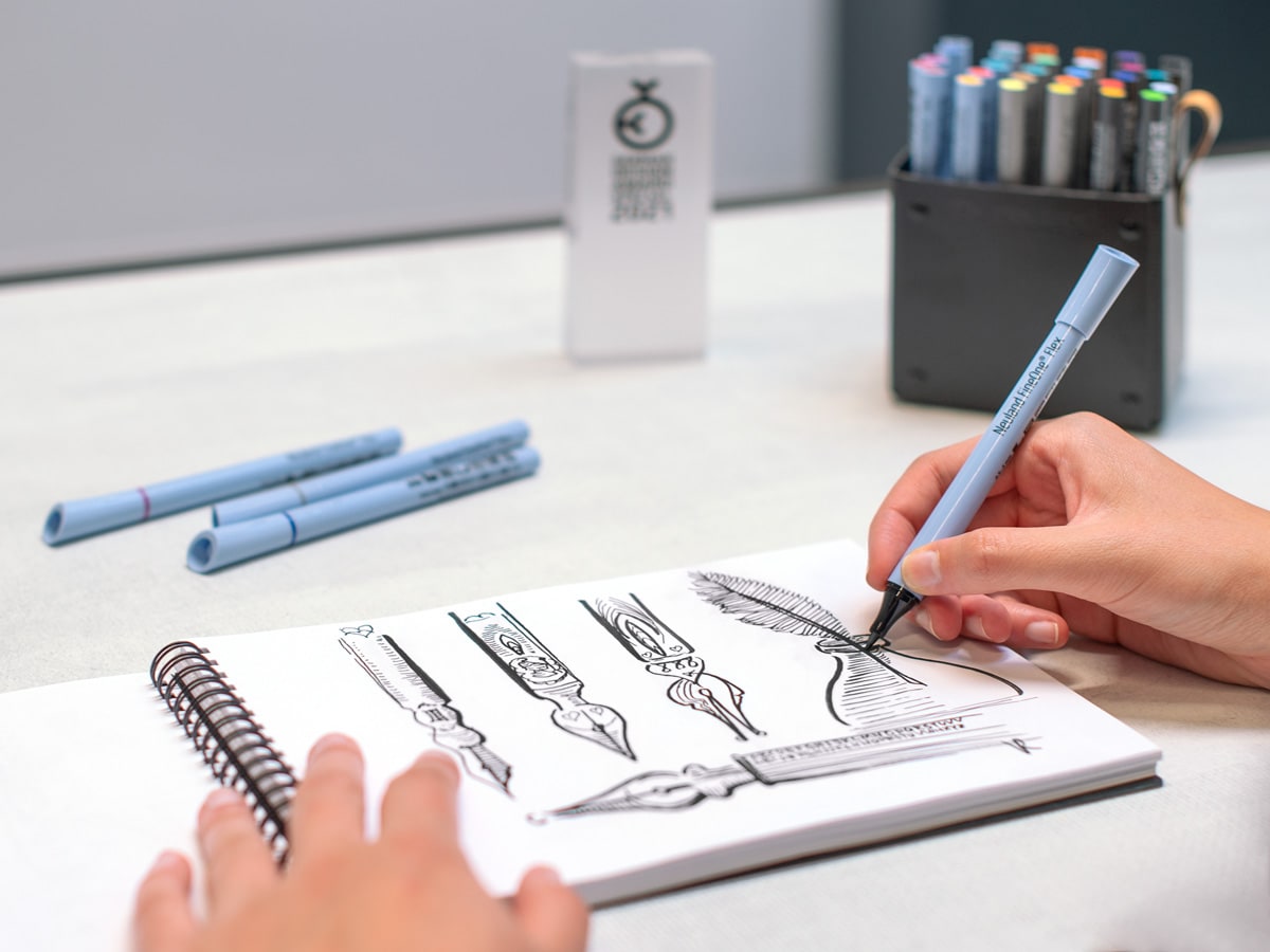 Neuland FineOne® Flex oceánově modrý fix, pružný hrot