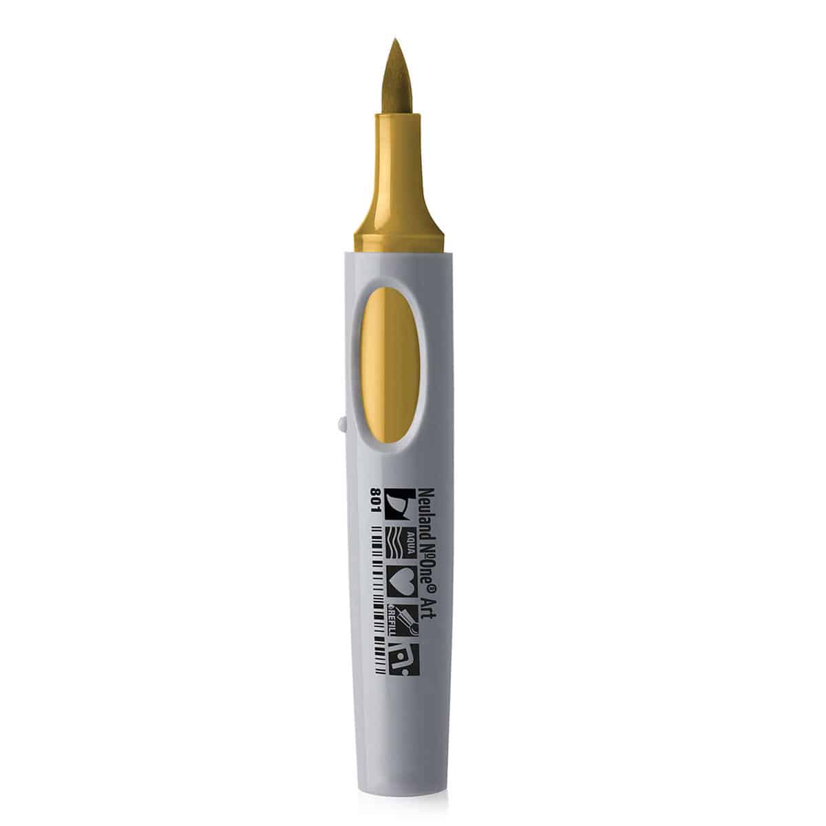 Neuland No.One® Art okrově zlatý fix, štětcový hrot