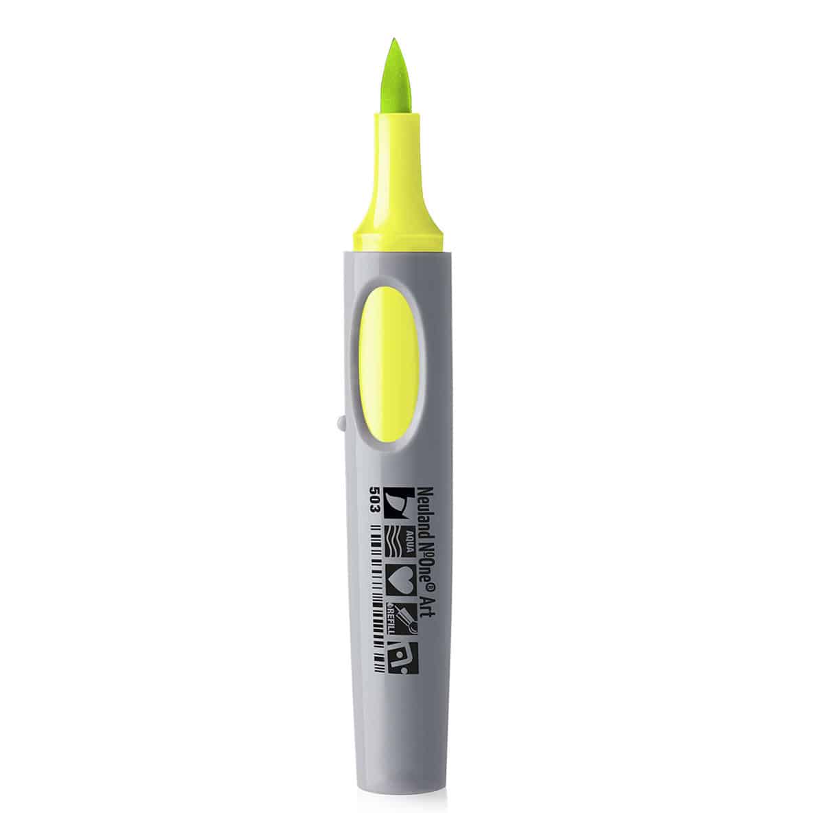 Neuland No.One® Art limetkově zelený fix, štětcový hrot