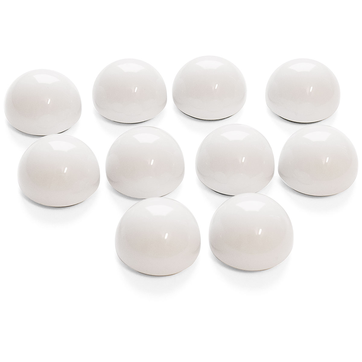 Magnet polosféra, Ø 30 mm bílé, 10/sada