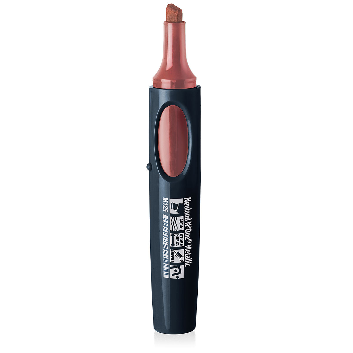  Neuland No.One® Metallic červený fix, klínový hrot