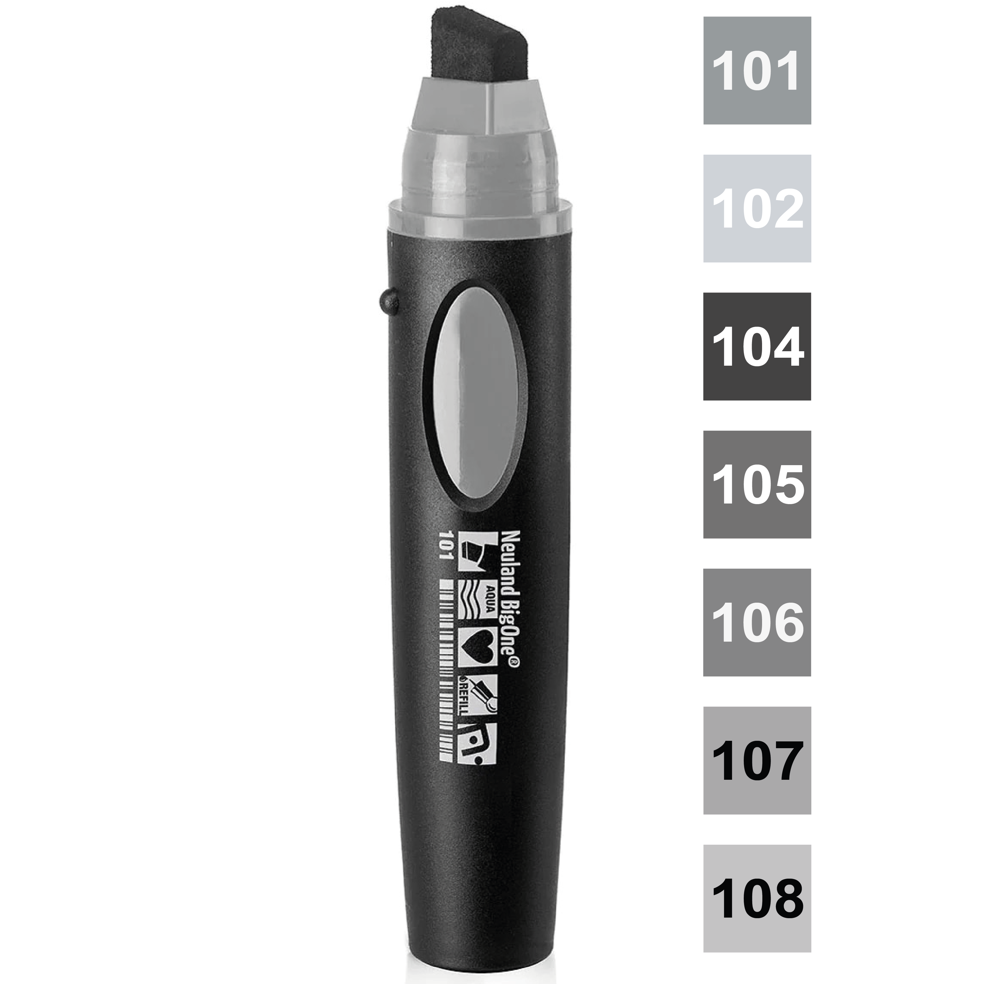Neuland BigOne® šedý fix, klínový hrot