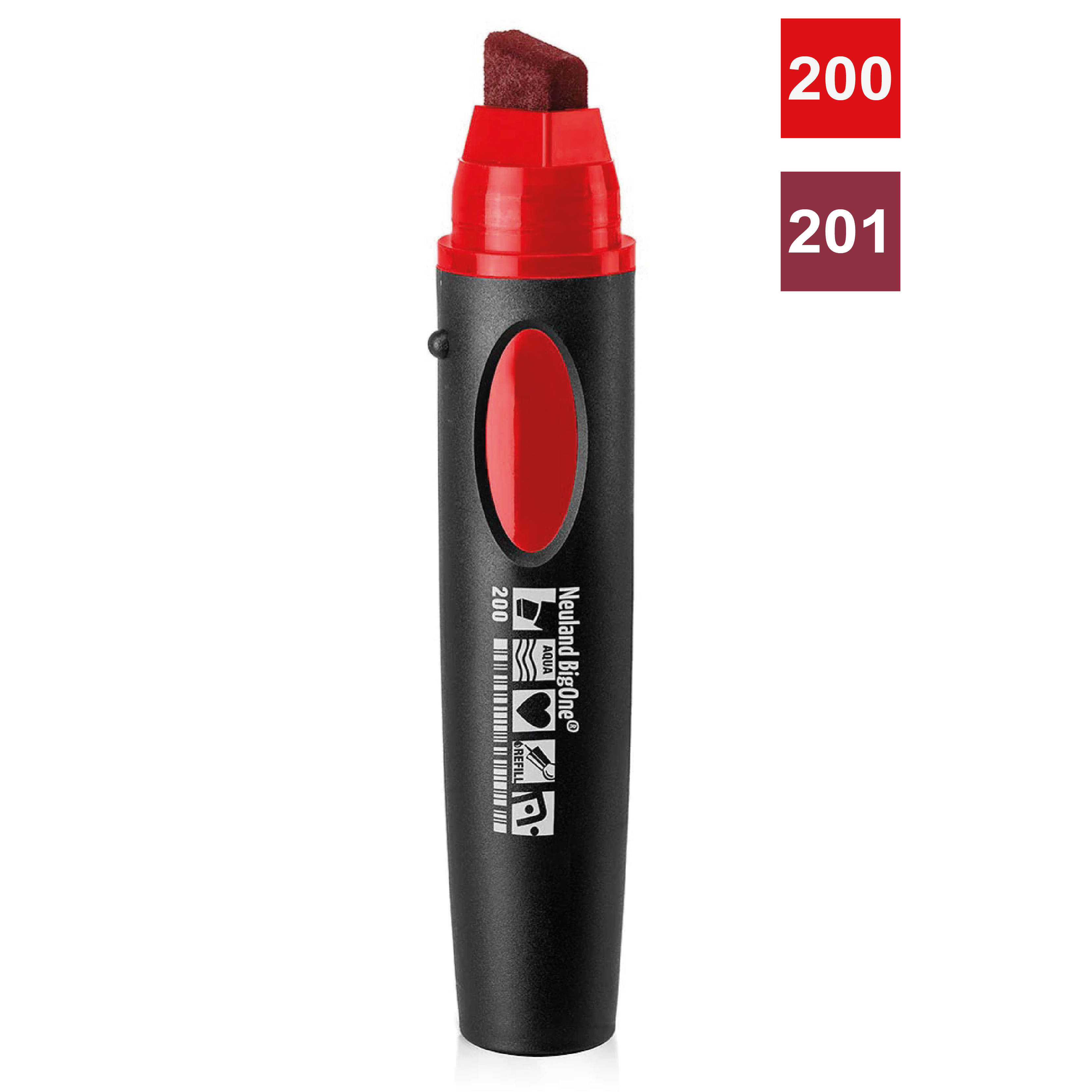 Neuland BigOne® červený fix, klínový hrot