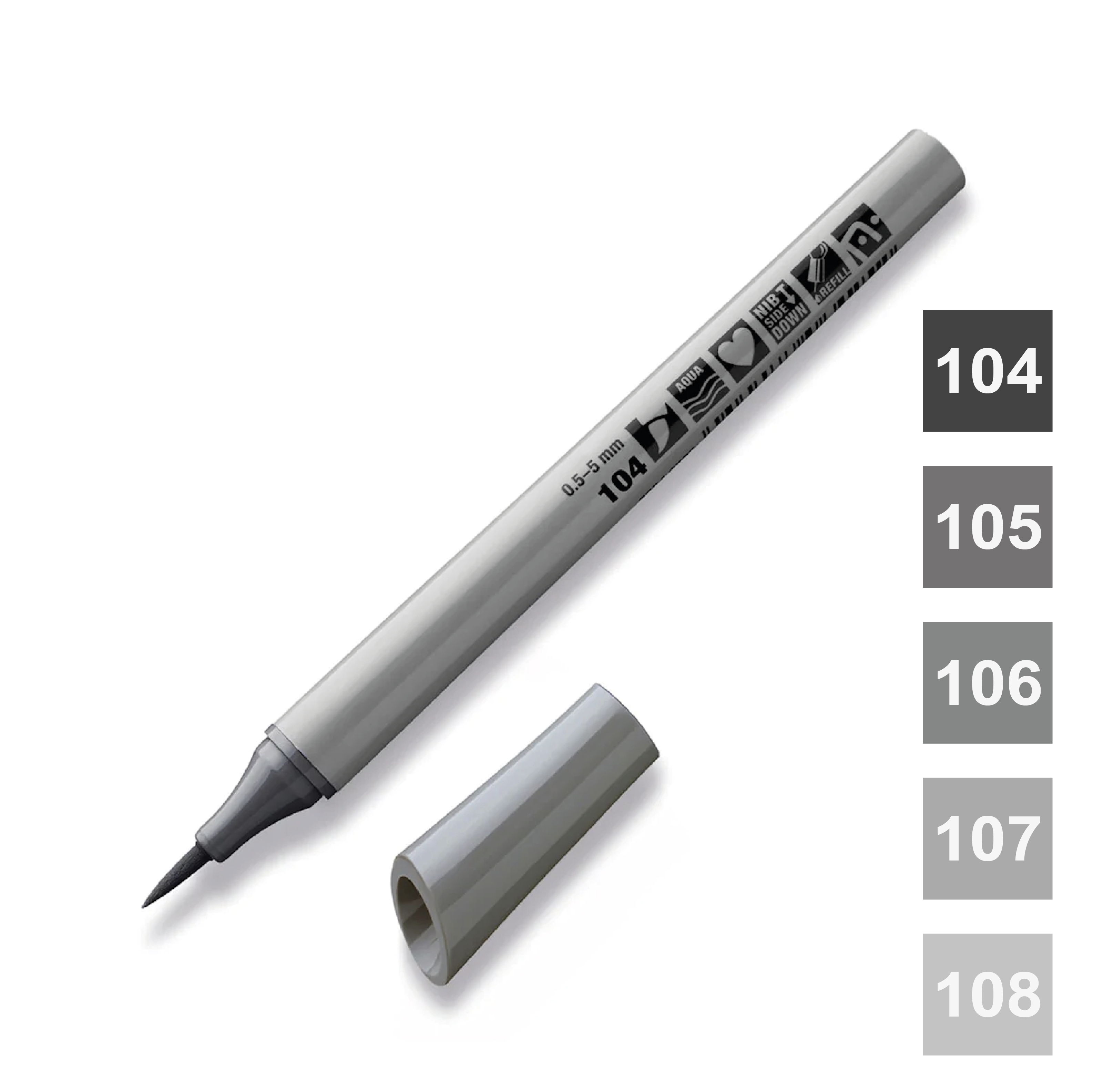 Neuland FineOne® Art šedý fix, štětcový hrot