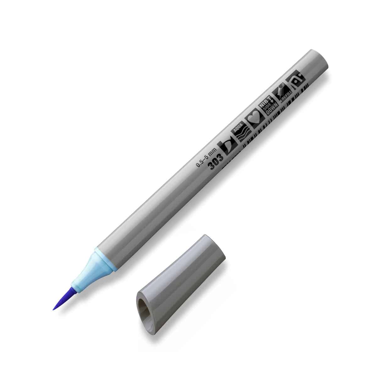 Neuland FineOne® Art pastelově modrý fix, štětcový hrot