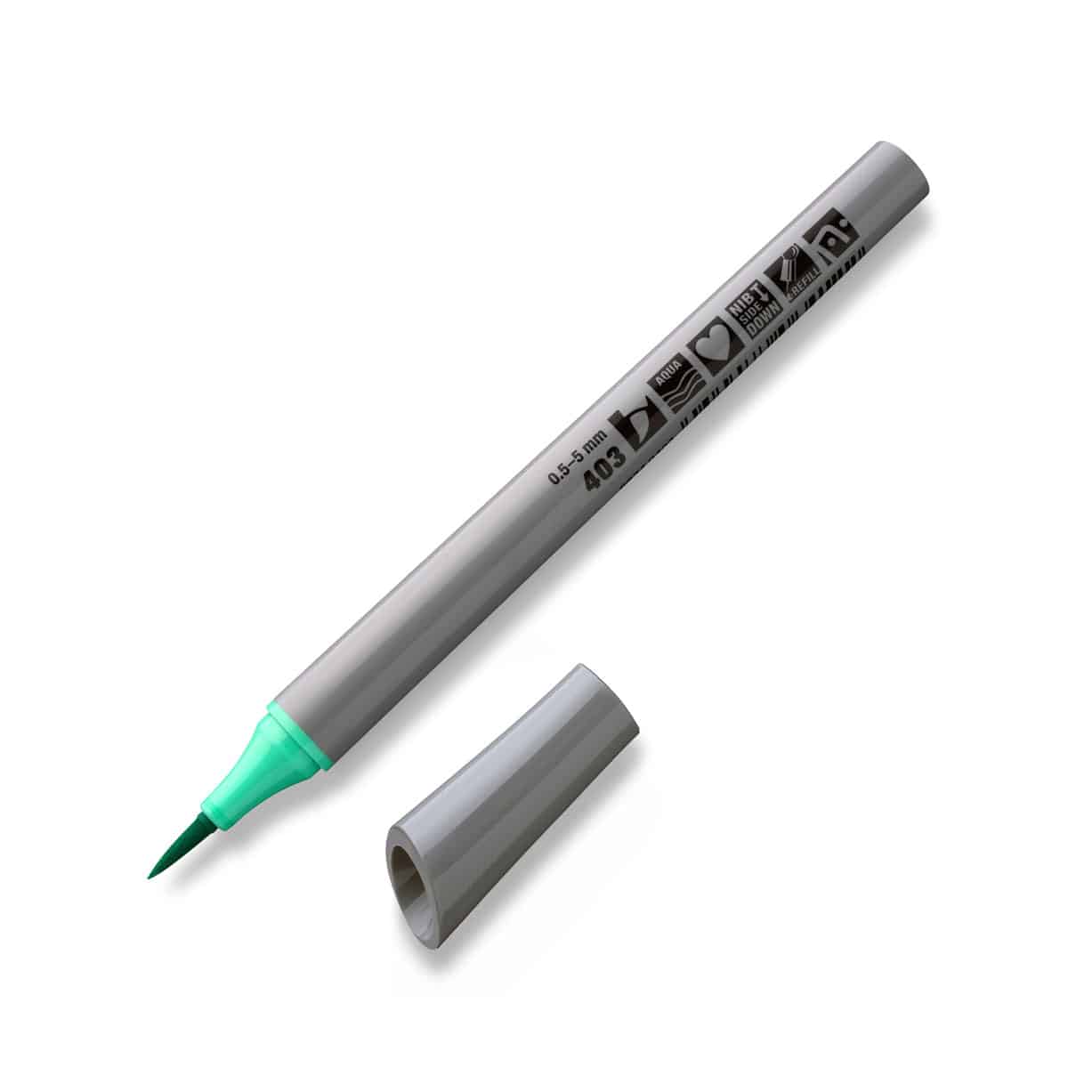 Neuland FineOne® Art pastelově zelený fix, štětcový hrot