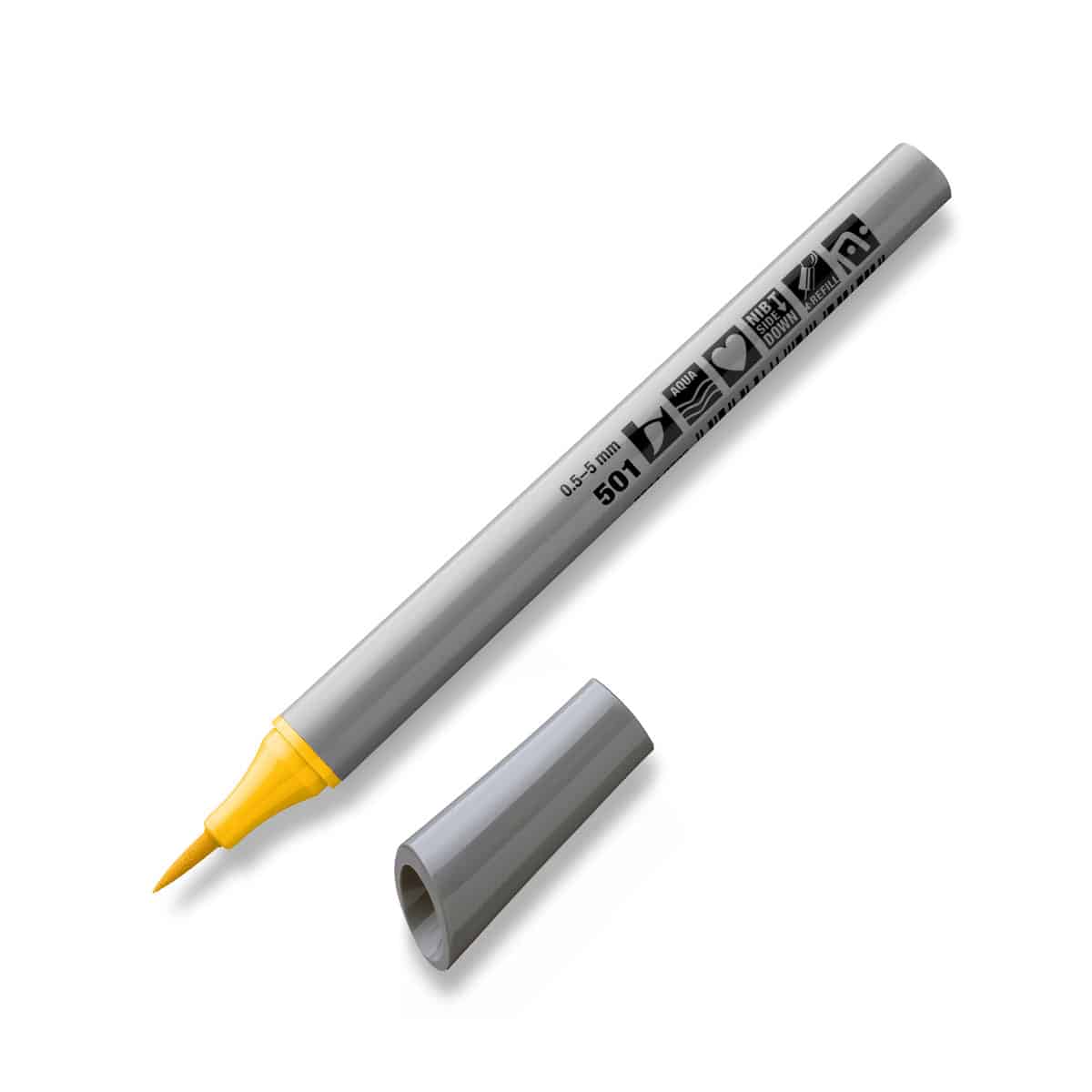 Neuland FineOne® Art žlutý fix, štětcový hrot