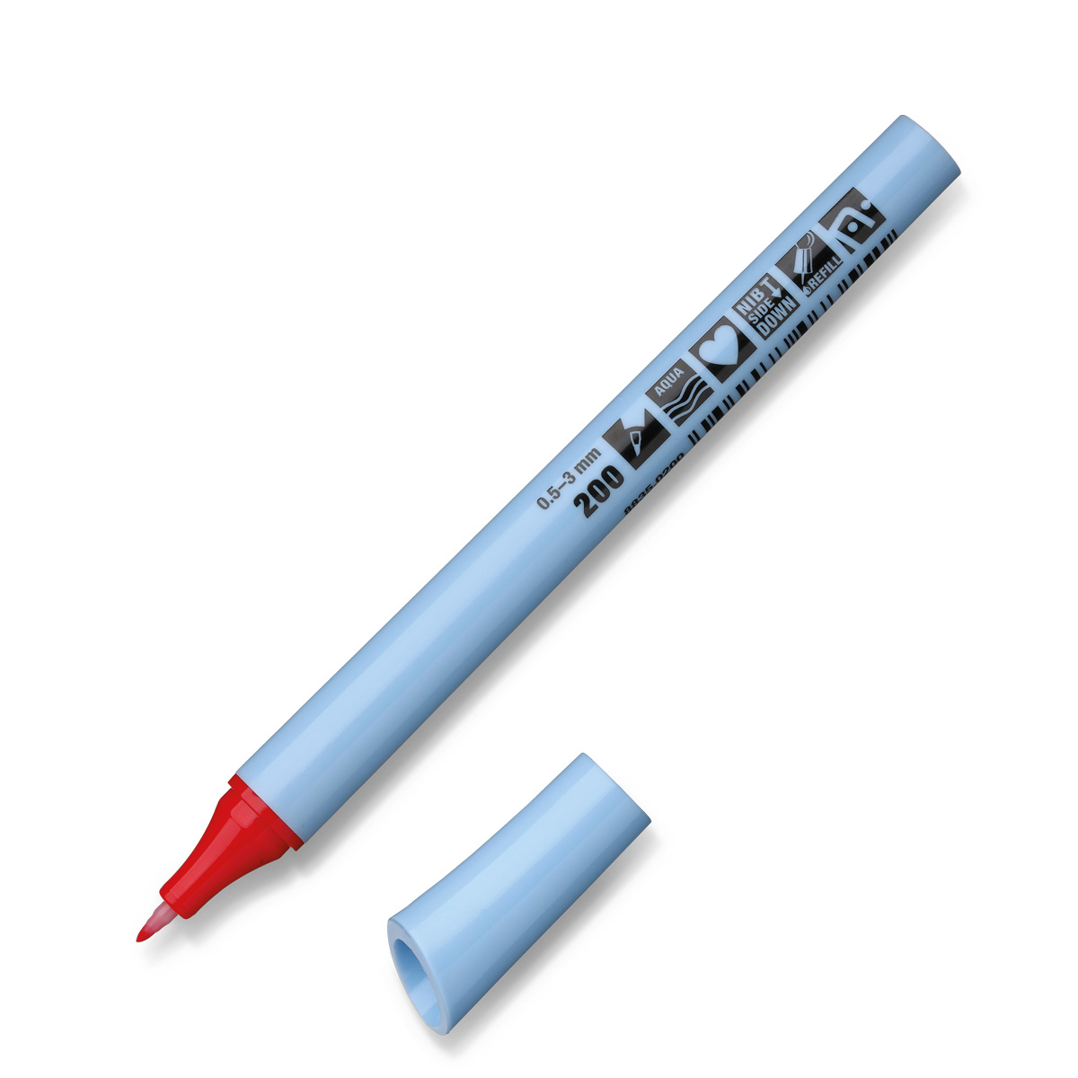 Neuland FineOne® Flex červený fix, pružný hrot