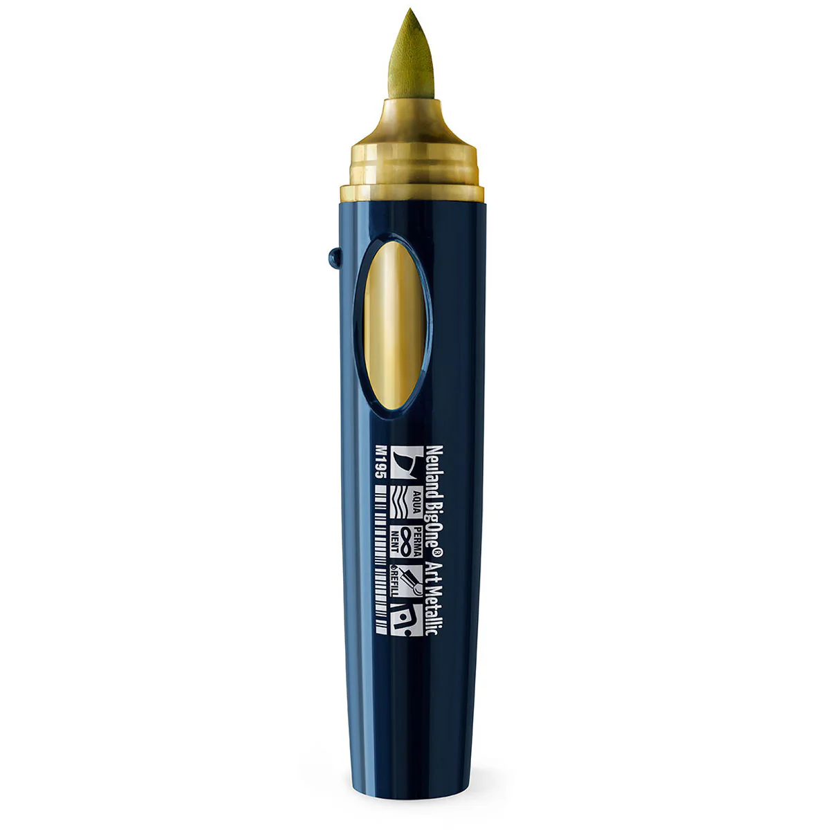 Neuland BigOne® Art Metallic zlatý fix, štětcový hrot