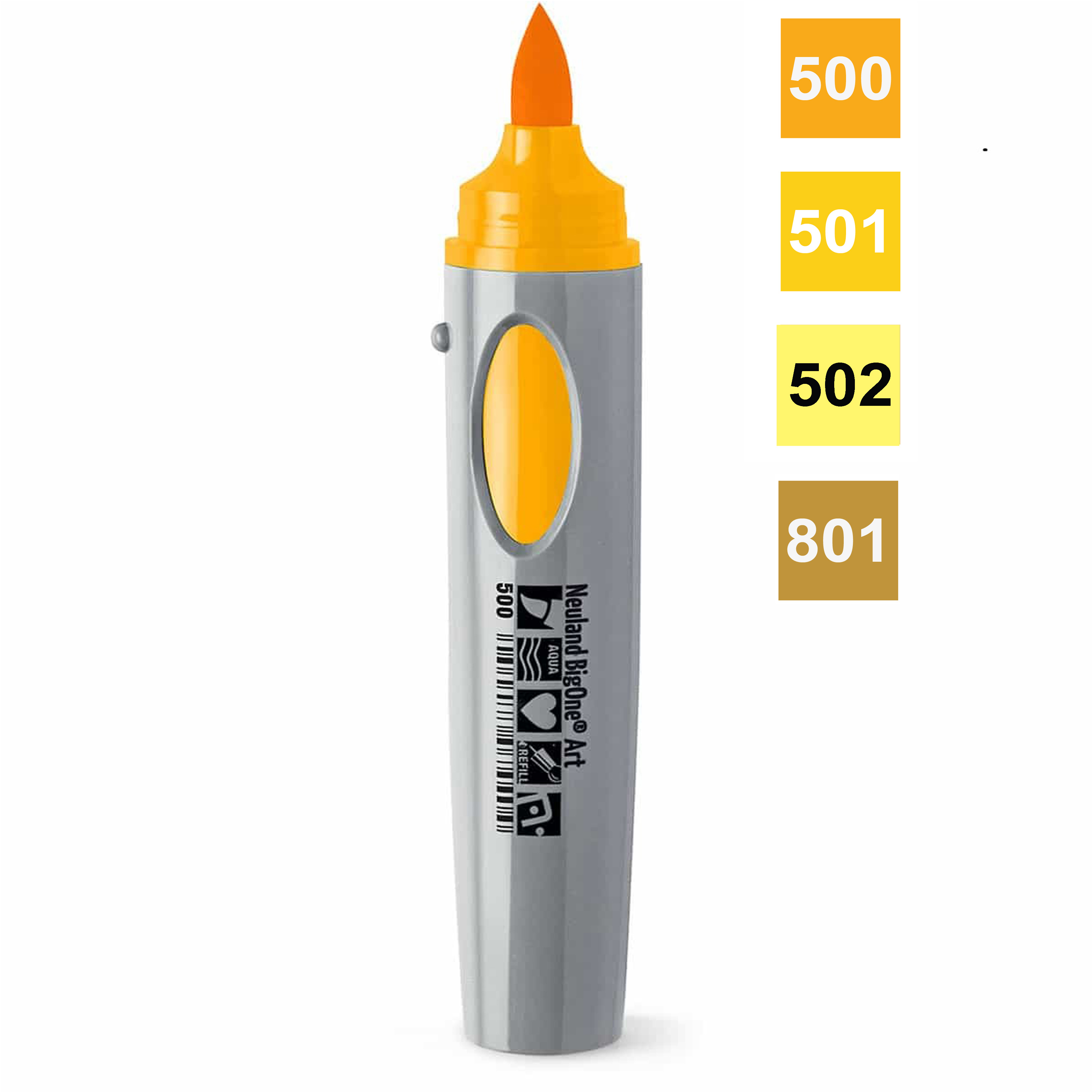 Neuland BigOne® Art žlutý fix, štětcový hrot