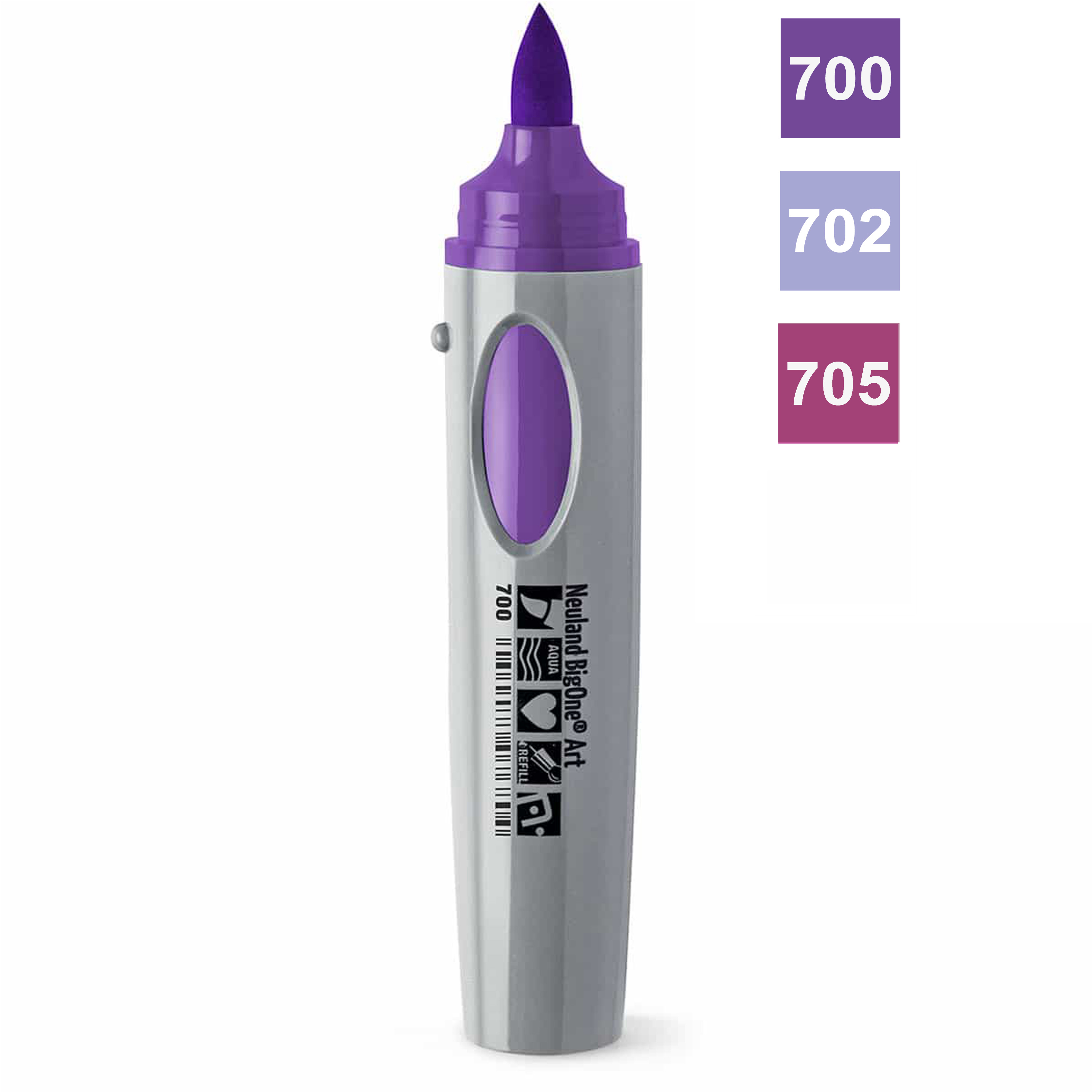 Neuland BigOne® Art fialový fix, štětcový hrot
