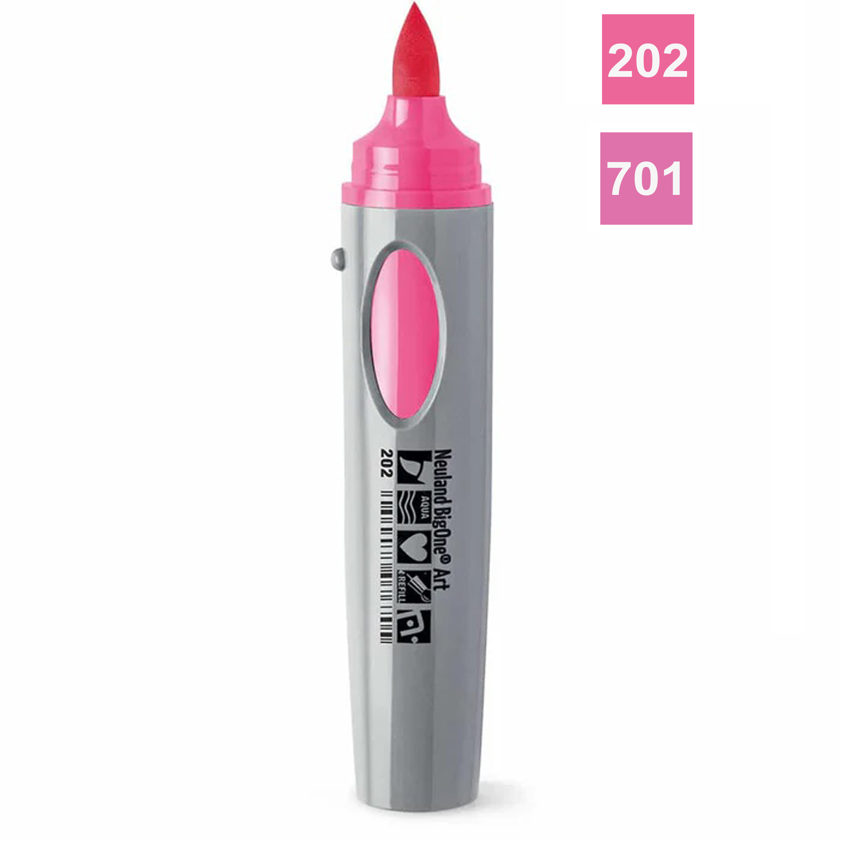 Neuland BigOne® Art růžový fix, štětcový hrot