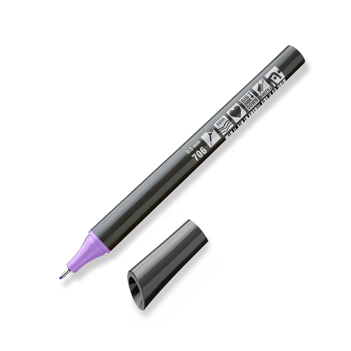 Neuland FineOne® Flex levandulový fix, pružný hrot