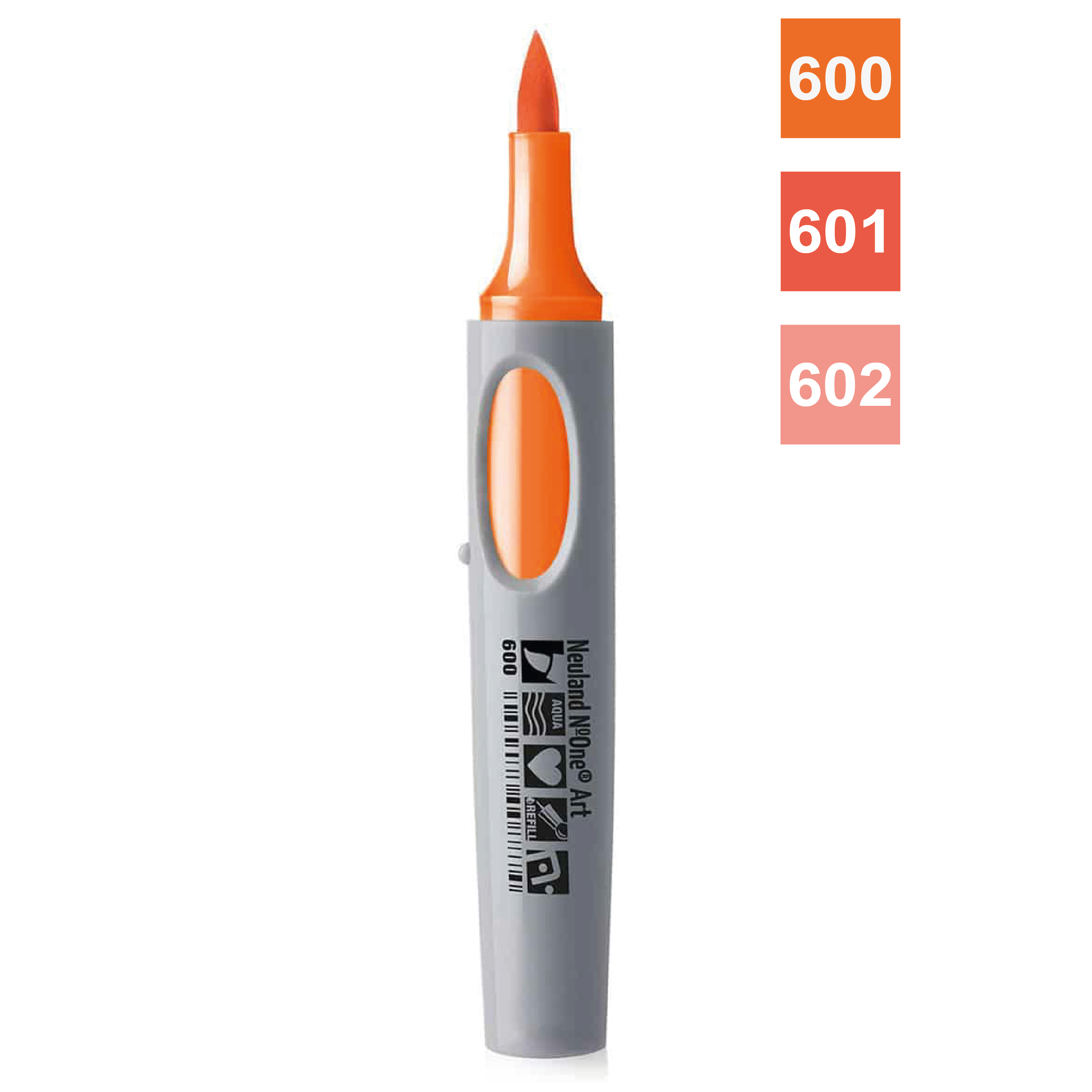 Neuland No.One® Art oranžový fix, štětcový hrot