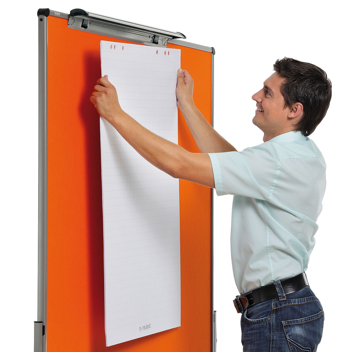Univerzální Flip Chart držák na papír - stříbrný