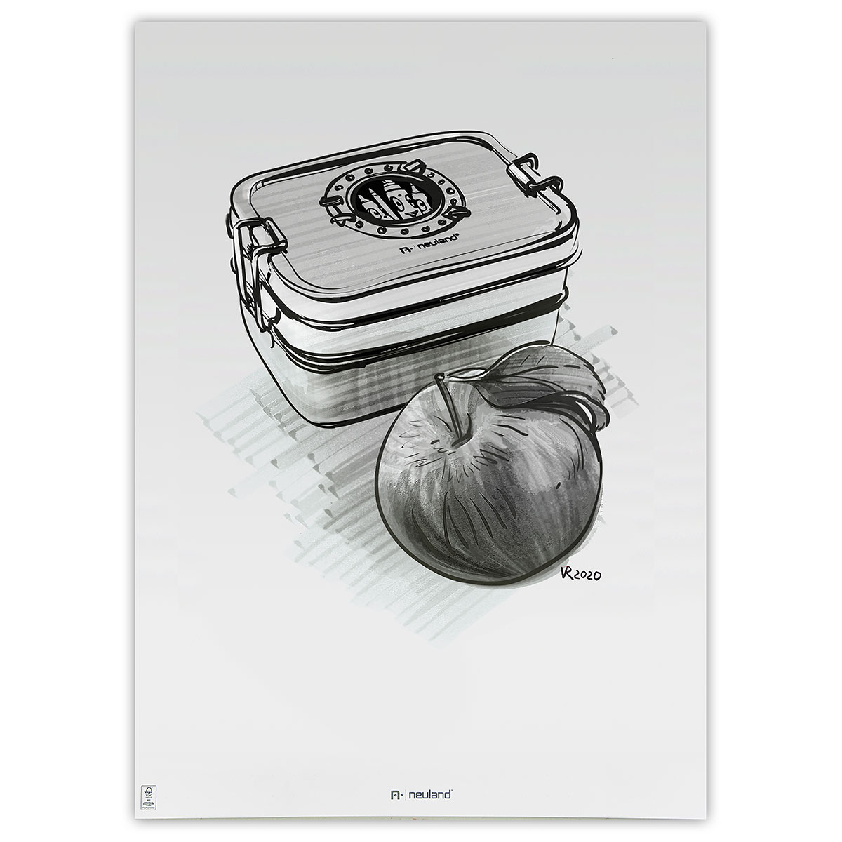 Neuland BigOne® sada No.7 Tones of Grey, klínový hrot