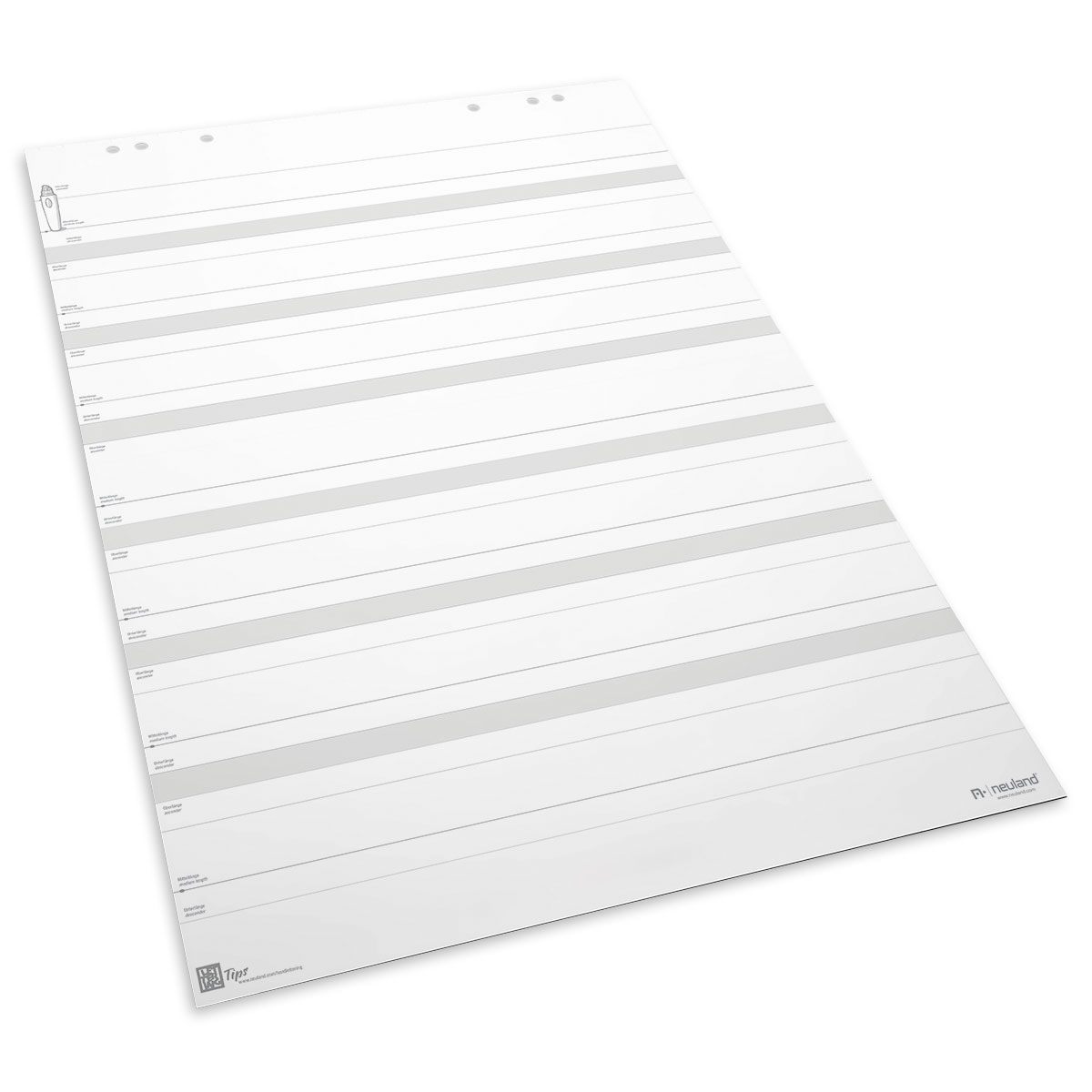 Flipchart na trénink písma