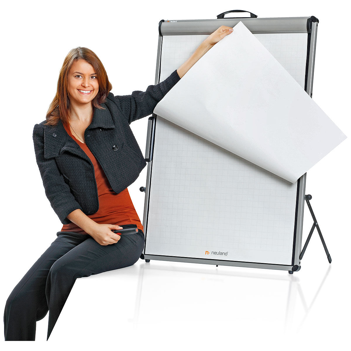 Stolní FlipChart XL, černá pěnová deska