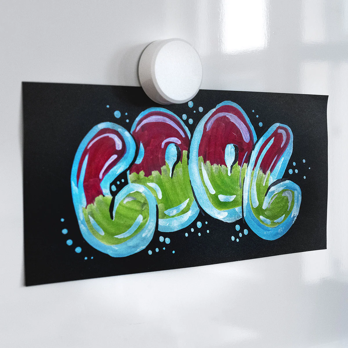 Neuland BigOne® Art Metallic stříbrný fix, štětcový hrot